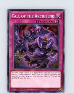 Yu-Gi-Oh TCG Call Of The Archfiend EXFO-EN075 1st Edition Regular Common Card NM - Image 1
