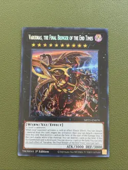 Yugioh Varudras the Final Bringer of the End Times MP25-EN070 1st Edition Holo - Image 1