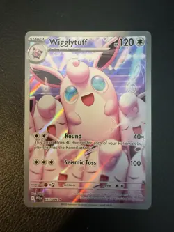 2025 Pokemon Phantasmal Flames Wigglytuff 105/094 Illustration Rare NM Mint - Image 1
