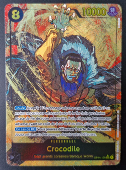 ✨ One Piece- Crocodile OP14-120 SEC - Alt Art - FR The Azure Sea's Seven - MINT - Image 1