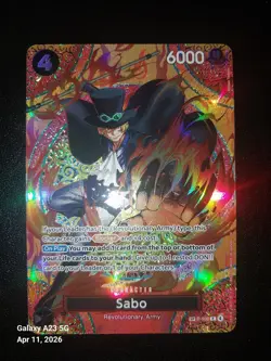 One Piece CCG Sabo Special Character Card Devil Fruit Pattern P-105 (SP) - Image 3