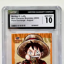 One Piece Monkey D Luffy PROMO Card Game Graded 10 Manga Day SP Alt Art Rare TCG - Image 4