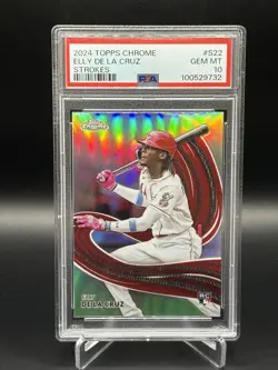 2024 Topps Chrome - Strokes Elly De La Cruz #S-22 (RC) PSA 10 - Image 1
