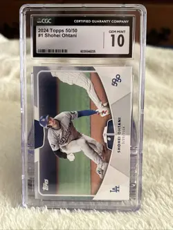 Shohei Ohtani CGC 10 GEM MINT 2024 Topps 50/50 #1 SB #1 Dodgers - Image 2