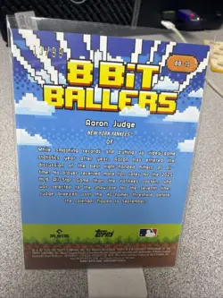 2026 Topps Series 1 Celebration 8 Bit Ballers - Aaron Judge #8B-10 - Green /99 - Image 3