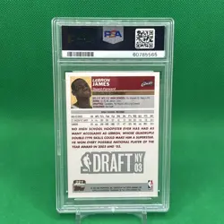 LeBron James 2003-04 Topps #221 Rookie PSA 10 GEM MINT! Cavaliers Lakers - Image 3