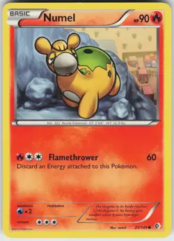 Pokemon Numel 21/149 Boundaries Crossed Normal card - Image 1