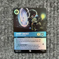 Disney Lorcana Winterspell Jiminy Cricket Ghost of Christmas Past 218/204 Epic - Image 1