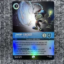 Disney Lorcana Winterspell Jiminy Cricket Ghost of Christmas Past 218/204 Epic - Image 2