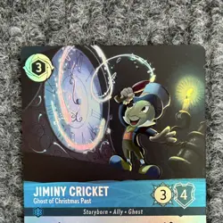 Disney Lorcana Winterspell Jiminy Cricket Ghost of Christmas Past 218/204 Epic - Image 5