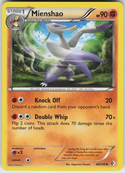 Pokemon Mienshao 88/149 Boundaries Crossed Normal card - Image 1