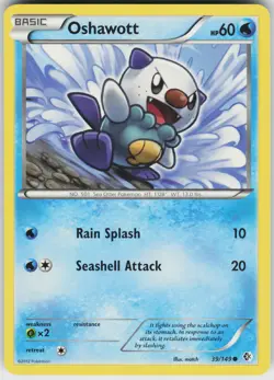 Pokemon Oshawott 39/149 Boundaries Crossed Normal card - Image 1