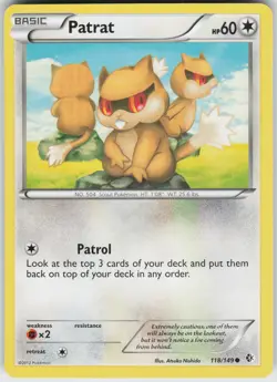 Pokemon Patrat 118/149 Boundaries Crossed Normal card - Image 1