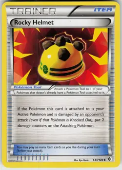 Pokemon Rocky Helmet 133/149 Boundaries Crossed Normal card - Image 1