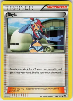 Pokemon Skyla 134/149 Boundaries Crossed Normal card - Image 1