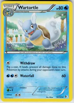 Pokemon Wartortle 30/149 Boundaries Crossed Normal card - Image 1