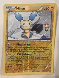 Minun 40/108 Dark Explorers Reverse Holo Common Pokemon Card TCG English LP - Image 1