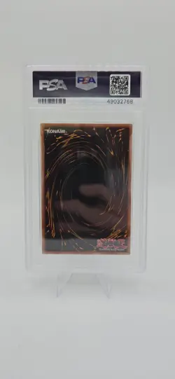 Tri-Horned Dragon LOB-000 Yu-Gi-Oh Card Rare Graded PSA 9 - Image 2