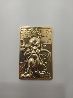 1999 MEWTWO #150 Gold Bar Card Limited Edition Burger King Gold Plated Pokemon - Image 4