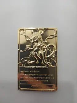 1999 MEWTWO #150 Gold Bar Card Limited Edition Burger King Gold Plated Pokemon - Image 5