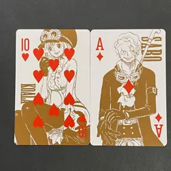 M1246 Koala & Sabo Film Gold Japanese One Piece Poker Playing Cards - Image 1