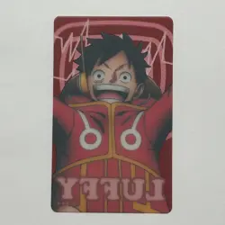 S5422 Monkey D. Luffy Japanese One Piece Memorial Collection Clear Card M4 - Image 2