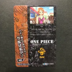 S5740 Nami No.003 Memorial Log Special Card Japanese One Piece M19 - Image 2