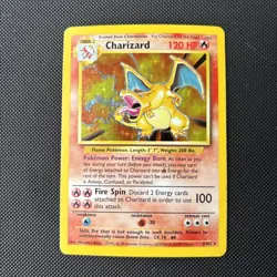 Pokemon Card Base Set Holo Charizard 4/102 WOTC - Image 1