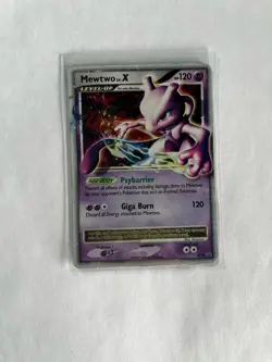 Pokemon TCG Mewtwo LV.X DP28 Diamond and Pearl Promo Card MP - Image 1