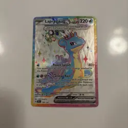 Lapras EX 158/142 Full Art Ultra Stellar Crown SCR Pokemon Card - Image 1