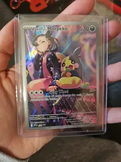 Pokemon TCG Marnie's Morpeko 206 Black Star Promo Card Near Mint Condition - Image 1