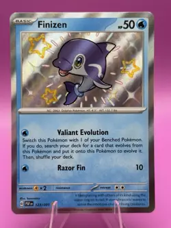 Finizen 123/091 Paldean Fates Shiny Holo Rare Pokemon TCG Card NM - Image 1