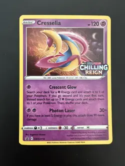 Cresselia SWSH114 Chilling Reign Holo Rare Prerelease Promo Pokemon Card NM - Image 1
