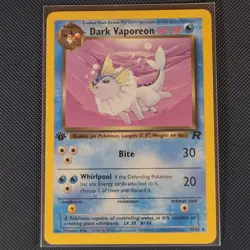 Pokemon Cards - Dark Vaporeon 45/82 - Team Rocket 1st Edition WOTC - NM - Image 1