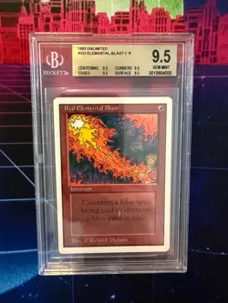 1993 Red Elemental Blast BGS 9.5 Gem Mint MTG Unlimited - Image 1