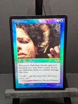 MTG Ophidian Foil FNM Promo DCI 2001 Shooting Star Rare Retro LP Magic Premodern - Image 1
