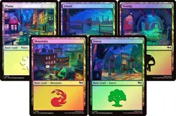 Foil Basic Land Set [TMNT] MTG - Image 1