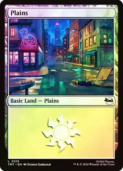 Foil Basic Land Set [TMNT] MTG - Image 2