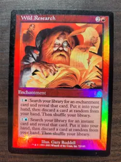 MTG Apocalypse Foil - 1 x Wild Research (NM) - Image 1
