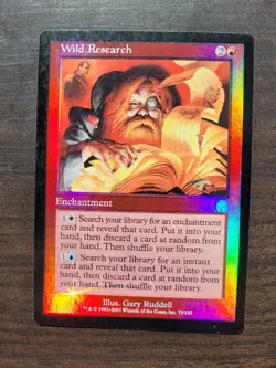 MTG Apocalypse Foil - 1 x Wild Research (NM) - Image 2