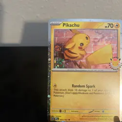 Pokemon Day 30th Anniversary - Pikachu 051 /162 Stamped NM WITH SWIRL 🌀 - Image 2