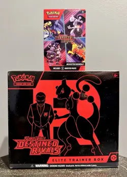 Pokemon TCG Destined Rivals Elite Trainer Box ETB + Booster Bundle *NEW SEALED* - Image 1