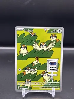 Pokemon TCG Obsidian Flames Pidgey #207 Holo Illustration Rare 207/197 - Image 1