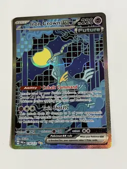 Pokemon Iron Crown ex 158/131 Sv: Prismatic Evolutions Holo - Image 1