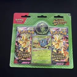 Pokemon Mega Evolution Ascended Heroes 2 Pack Blister Erikas Tangela SEALED - Image 1