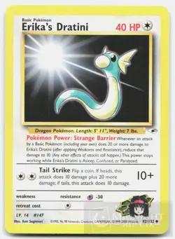POKEMON ERIKA'S DRATINI 42 GYM HEROES UNLIMITED LP - Image 1