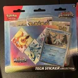 Pokemon TCG Prismatic Evolutions Tech Sticker Collection Lot - Glaceon & Sylveon - Image 2