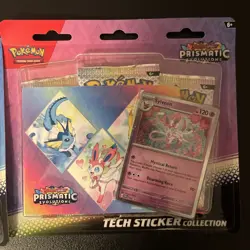 Pokemon TCG Prismatic Evolutions Tech Sticker Collection Lot - Glaceon & Sylveon - Image 3