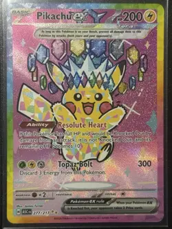 Pokemon TCG Pikachu ex Special Illustration Rare Ascended Heroes 277/217 - Image 1