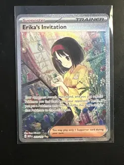 Pokemon TCG Sv: Scarlet & Violet 151 Erika's Invitation 203/165 SIR Full Art NM - Image 1